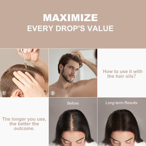AIMIKE 100% Silicone Scalp Massager Shampoo Brush - Khaki