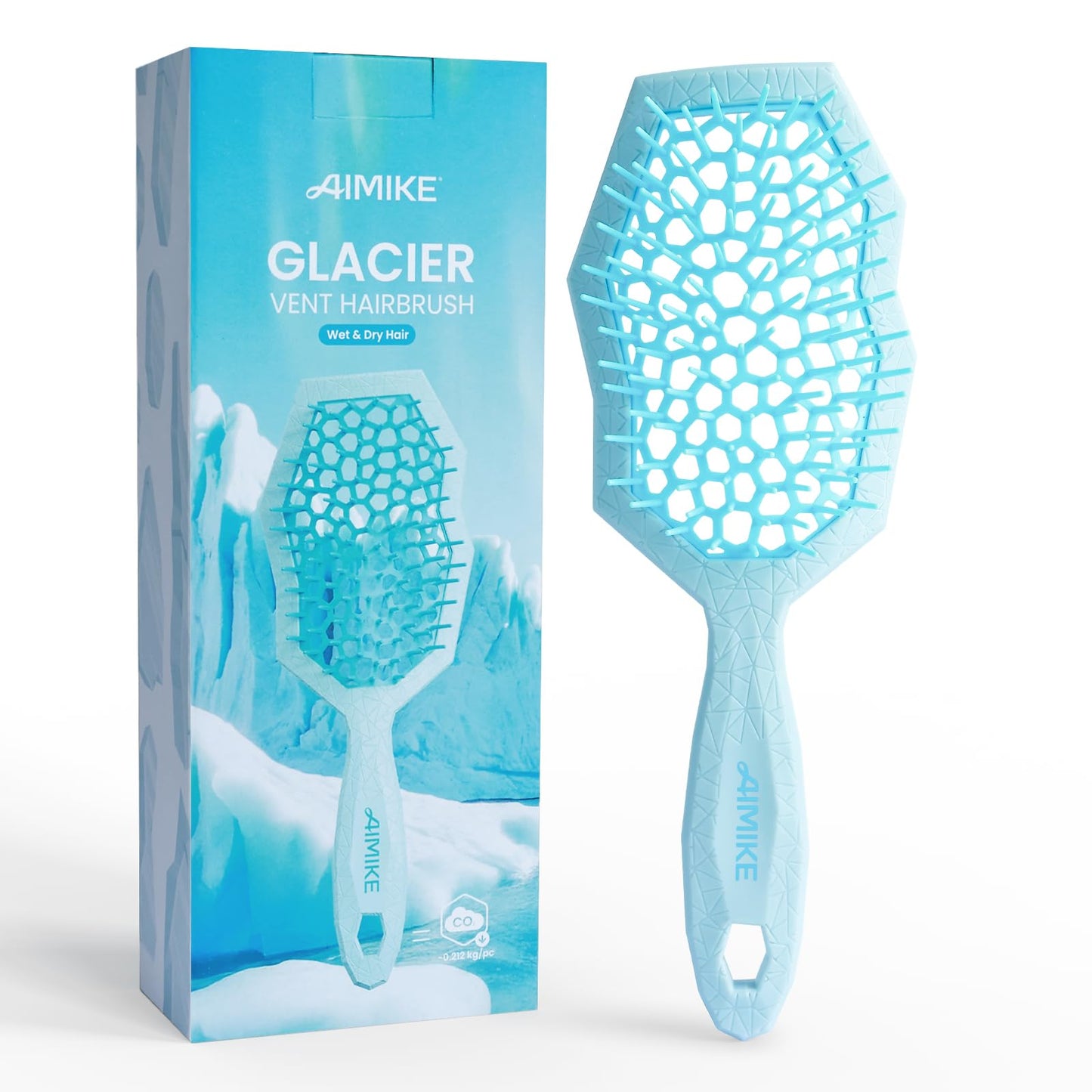 Glacier Detangling Brush - Blue