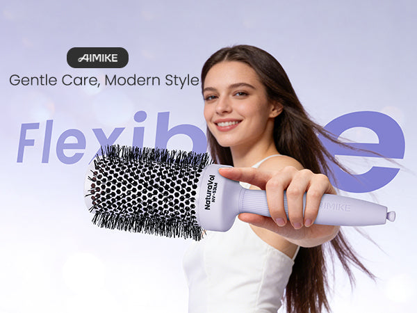 Nano Thermal Ceramic Ionic Round Brushes for Fast Drying | AIMIKE
