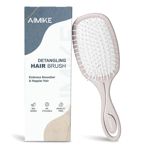 AIMIKE Detangling Hair Brush for for Wet & Dry Hair, Nature