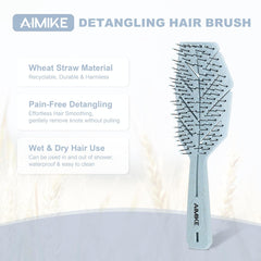 AIMIKE Vented Detangling Hair Brush - Blue