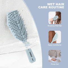 AIMIKE Vented Detangling Hair Brush - Blue