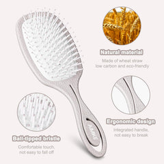 AIMIKE Detangling Hair Brush for for Wet & Dry Hair, Nature
