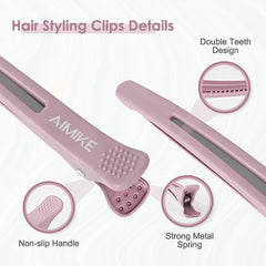 Morandi Color Hair Clips for Styling and Sectioning