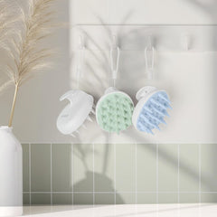 AIMIKE Eco-Friendly Scalp Massager Shampoo Brush, Leaf-Shaped, Green