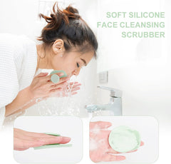 AIMIKE Eco-Friendly Scalp Massager Shampoo Brush with Soft Face Cleansing Scrubber, Green