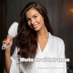 AIMIKE Detangling Hair Brush for for Wet & Dry Hair, Nature