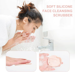 AIMIKE Eco-Friendly Scalp Massager Shampoo Brush with Soft Face Cleansing Scrubber, Pink