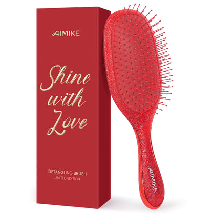 Air Cushion Detangling Brush - Glitter Ruby