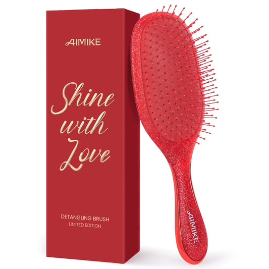 Air Cushion Detangling Brush - Glitter Ruby