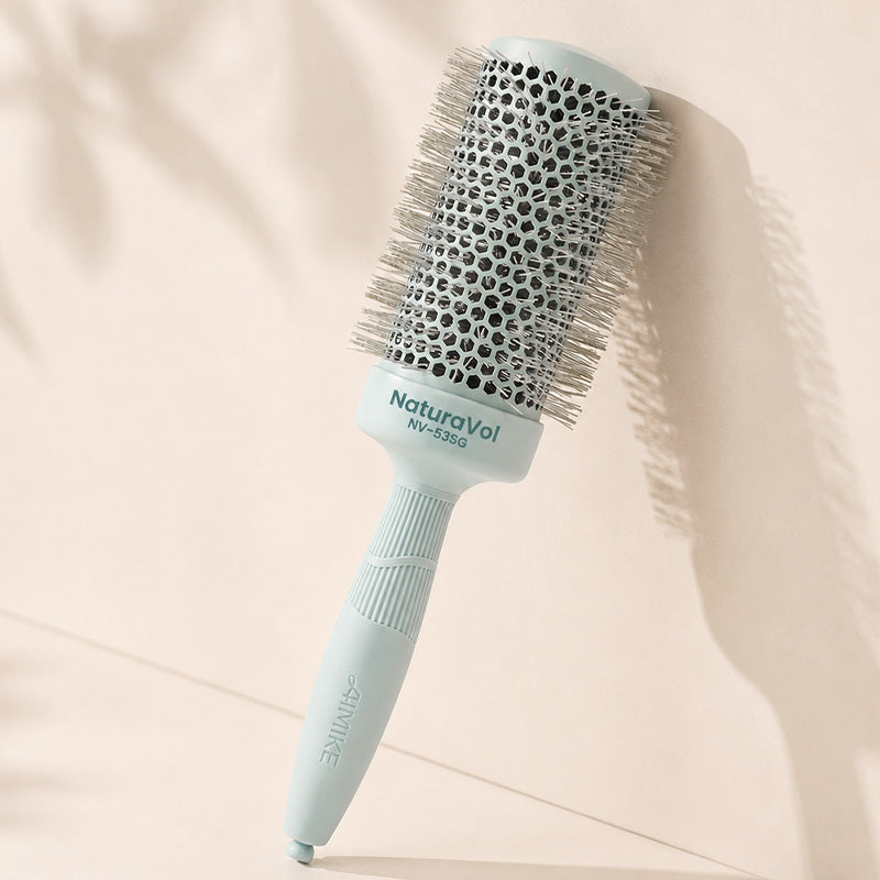 NaturaVol Ceramic Ionic Round Brush - Sage Green