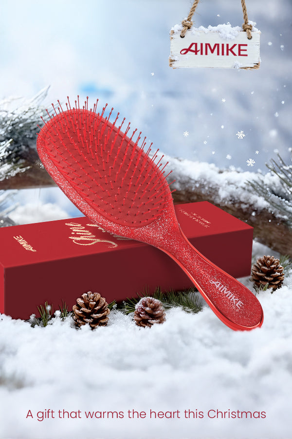 Air Cushion Detangling Brush - Glitter Ruby