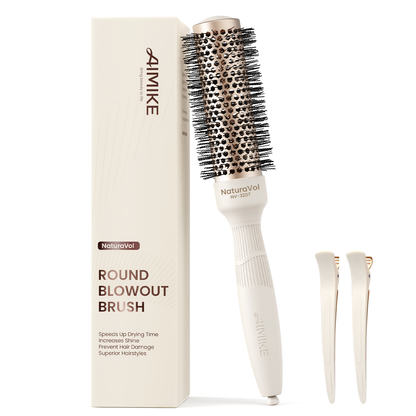 AIMIKE Naturavol Ceramic Ionic Round Blowout Brush - Desert Titanium