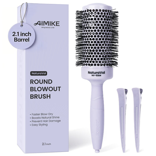 Naturavol Nylon Bristle Round Brush (Morandi Color)
