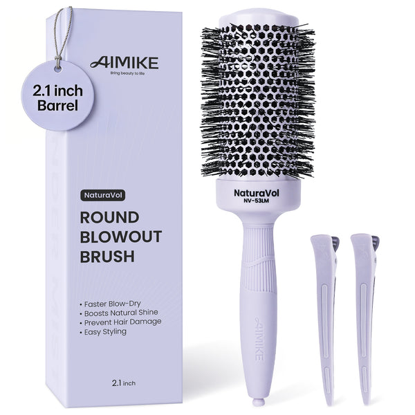 Naturavol Nylon Bristle Round Brush (Morandi Color)