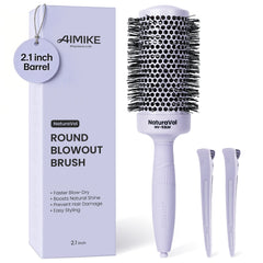 Naturavol Nylon Bristle Round Brush (Morandi Color)