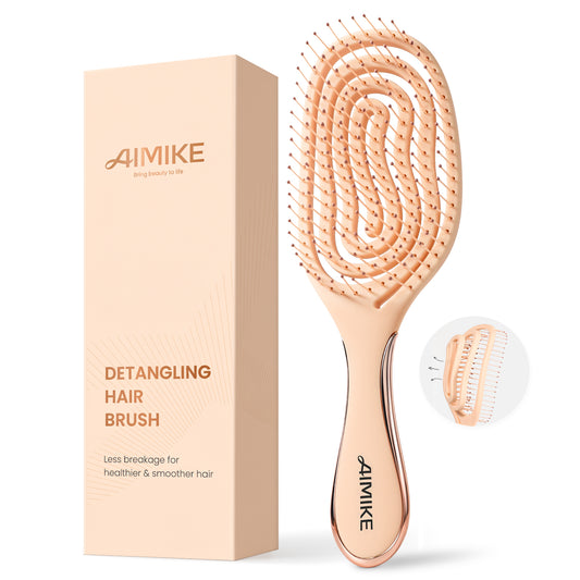 SpiraFlexi Adaptive Vented Detangling Brush - Rose Gold Edition