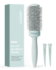 NaturaVol Round Brush for Blow Out (Sage Green)