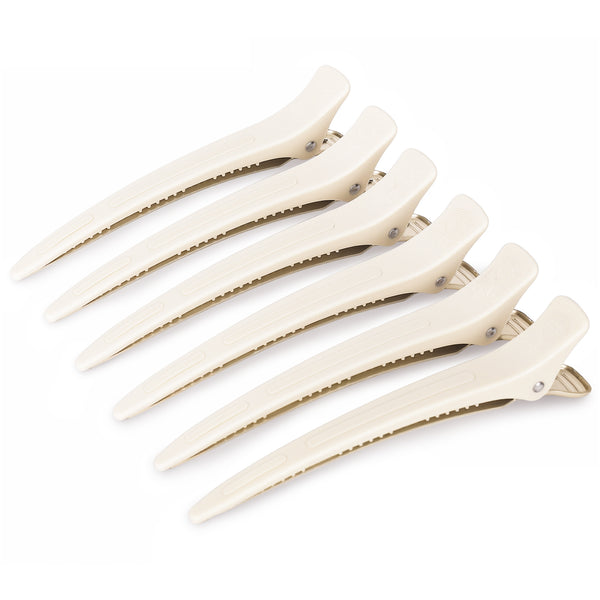 6Pcs Sectioning Hair Clips (Desert Titanium)