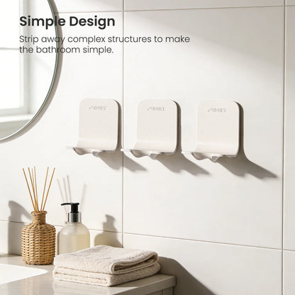 AIMIKE Wall-Mounted Round Brush Holder | Sleek Adhesive Hair Tool Organizer