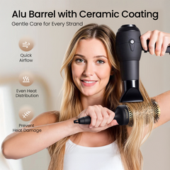 Round Brush for Blow Out (Black/ Ship to US only)