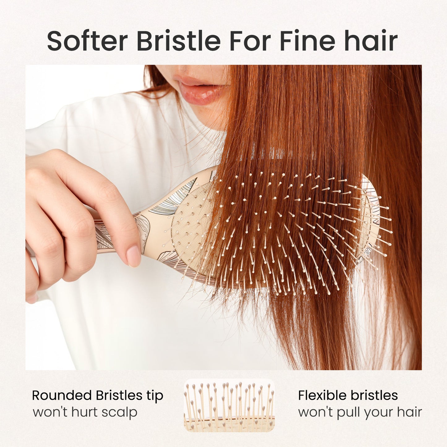 Air Cushion Detangling Brush - Seashell