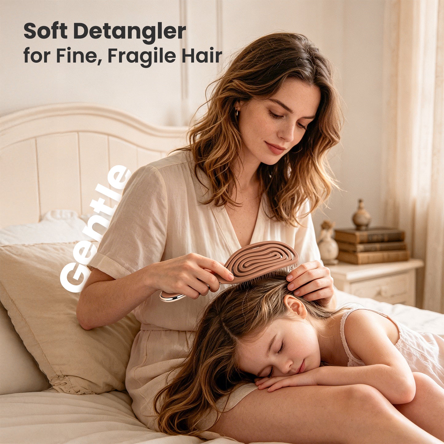 SpiraFlexi Adaptive Vented Detangling Brush - Velvet Mocha