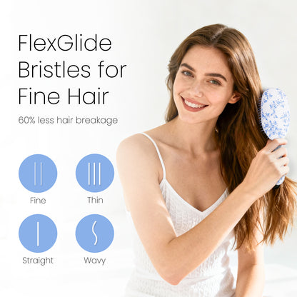 Air Cushion Detangling Brush for Gentle, Flexible Brushing
