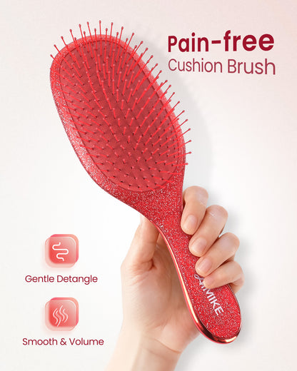 Air Cushion Detangling Brush - Glitter Ruby