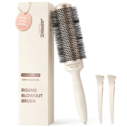 AIMIKE Naturavol Ceramic Ionic Round Blowout Brush - Desert Titanium