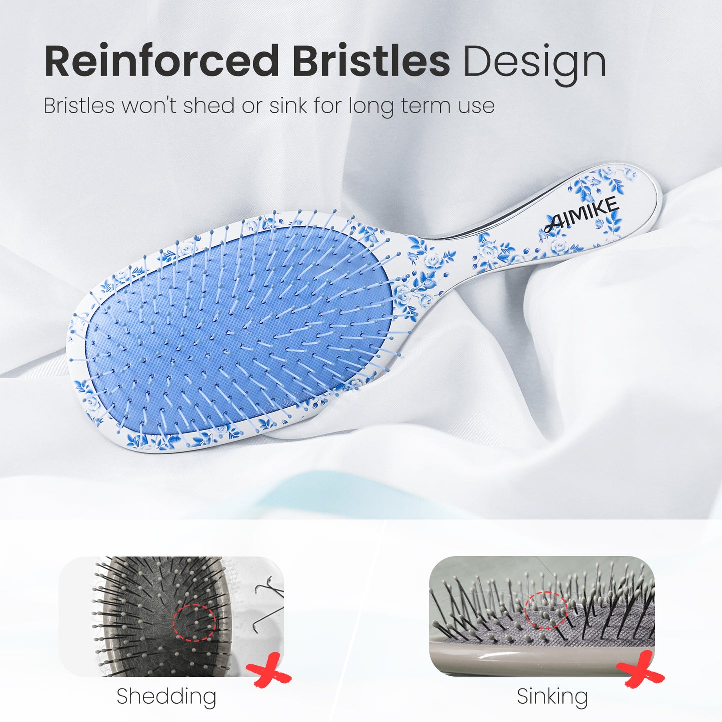 Air Cushion Detangling Brush for Gentle, Flexible Brushing
