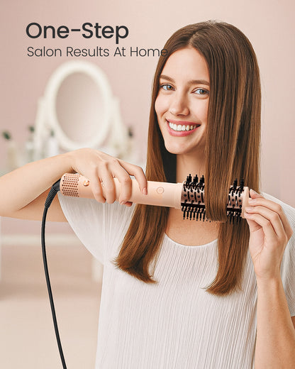 HyperFlow High-Speed Hot Air Brush-Detachable 3.3" Oval Boar Bristles Barrel