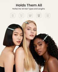 6Pcs Hair Clips for Styling(Sage Green)