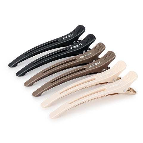 Neutral Color Hair Clips for Styling Sectioning