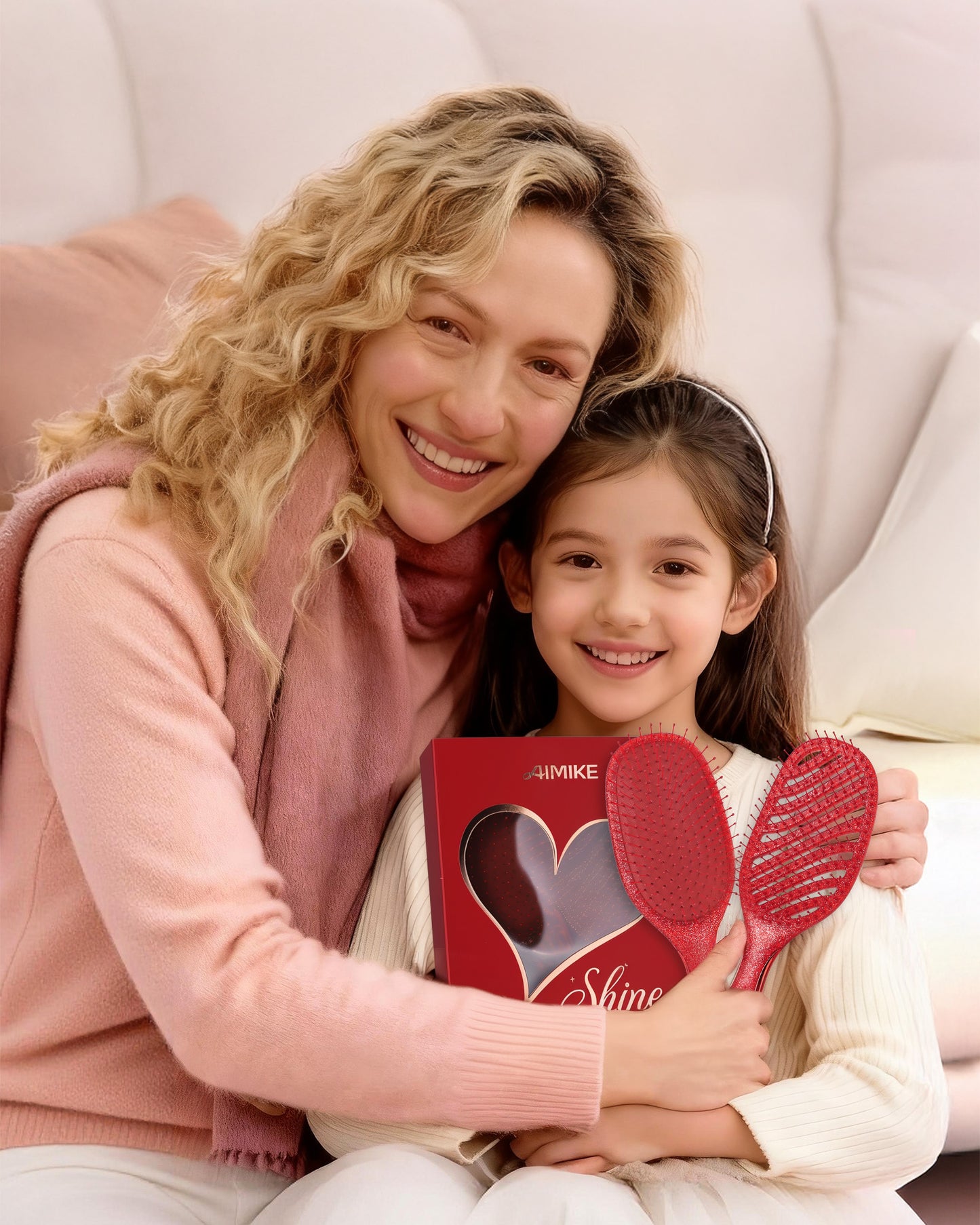 AIMIKE 2pcs Detangling Brush Gift Set