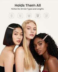 4Pcs Sectioning Hair Clips(Shell Pattern)