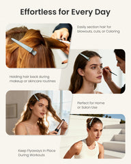 6Pcs Hair Clips for Styling(Sage Green)