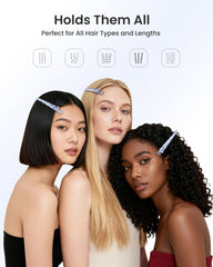 4Pcs No-Crease Sectioning Hair Clips(Porcelia Qing)