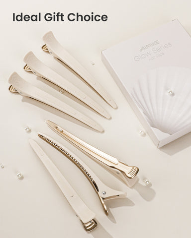 6Pcs Sectioning Hair Clips (Desert Titanium)