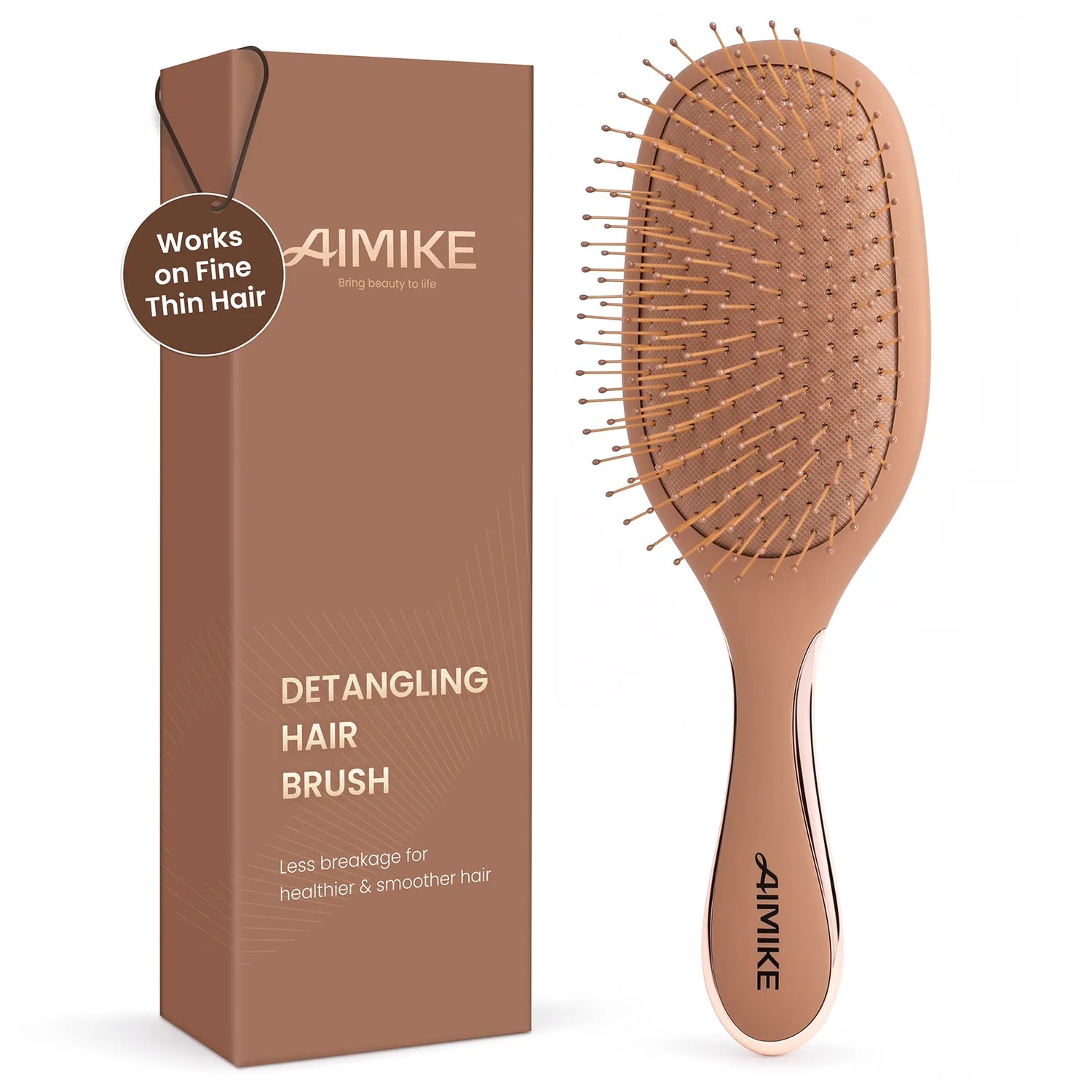 FlexGlide Air Cushion Detangling Brush - Mocha Mousse