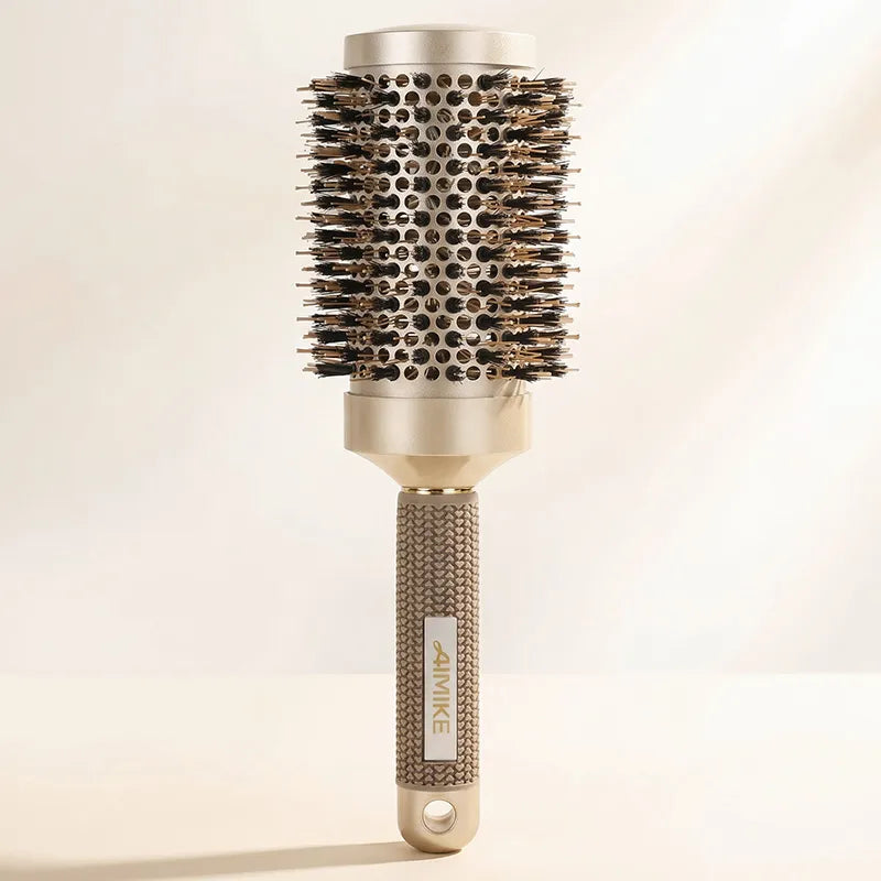 AIMIKE Nano Ceramic Ionic Boar Bristle Round Brush
