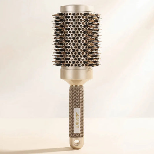 AIMIKE Nano Ceramic Ionic Boar Bristle Round Brush