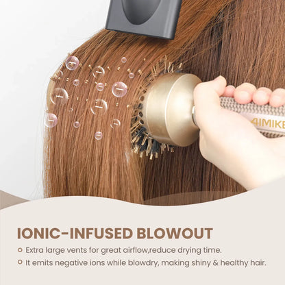 AIMIKE Nano Ceramic Ionic Boar Bristle Round Brush