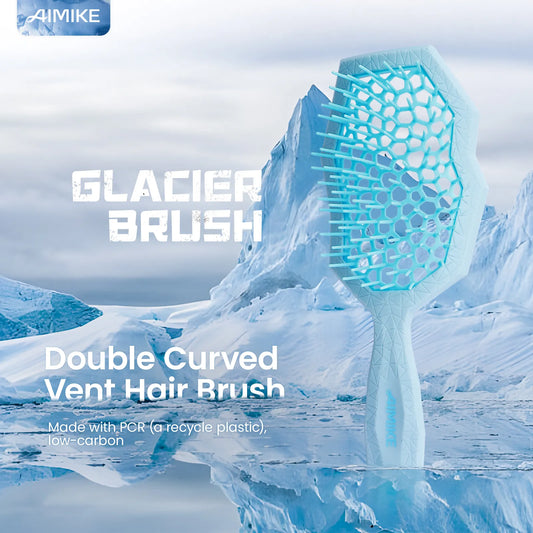 Glacier Detangling Brush - Blue