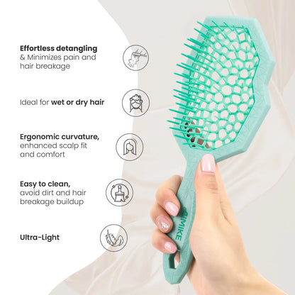 Glacier Detangling Brush - Green