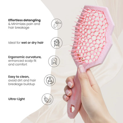 Glacier Detangling Brush - Pink