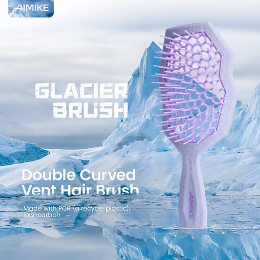 Glacier Detangling Brush - Purple