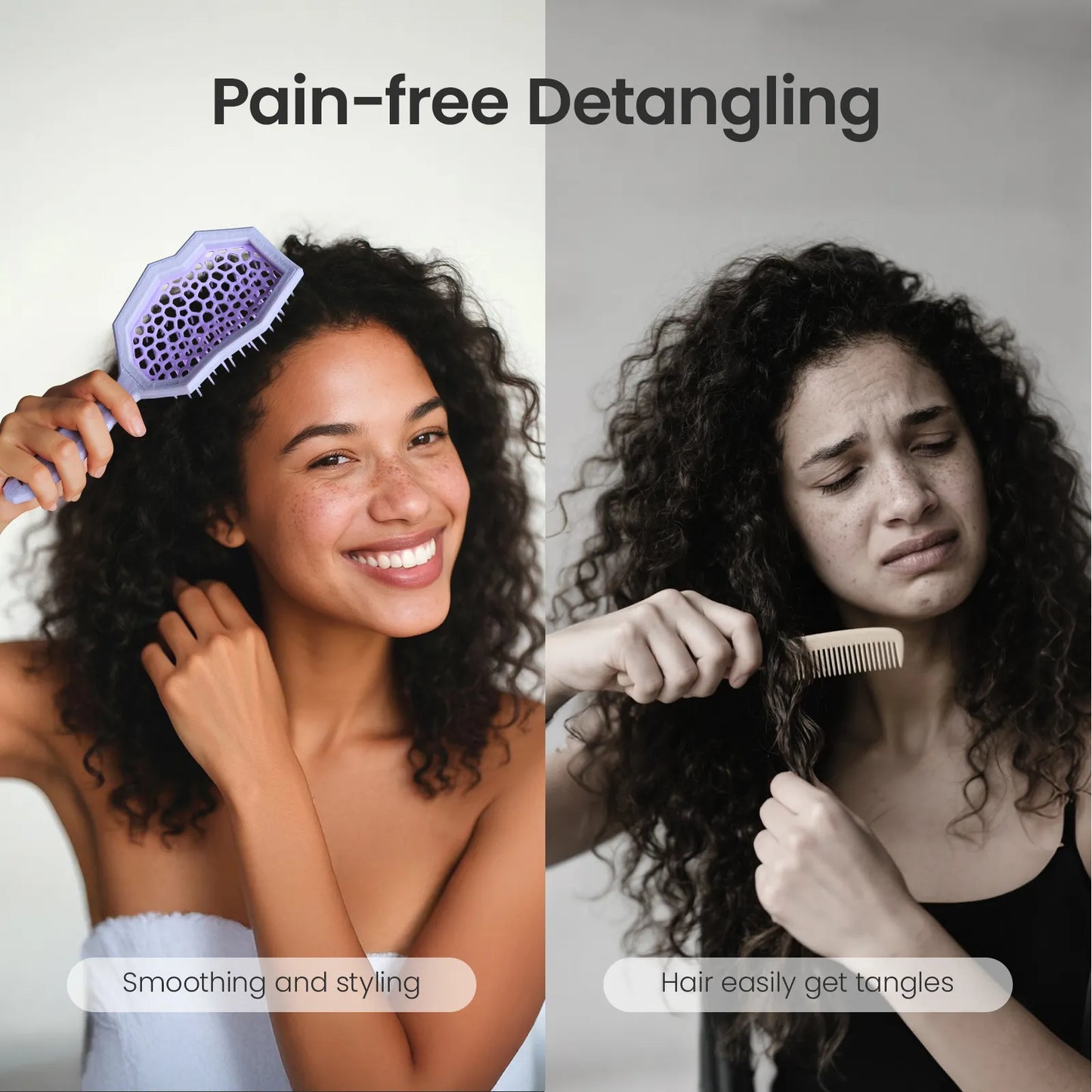 Glacier Detangling Brush - Purple
