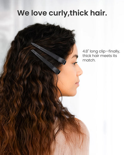 4.8" Pro Sectioning Hair Clips - Black