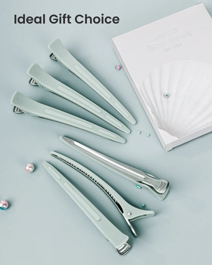 4.8" Pro Sectioning Hair Clips - Sage Green